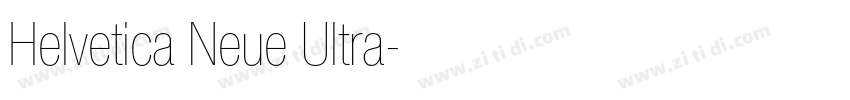 Helvetica Neue Ultra字体转换